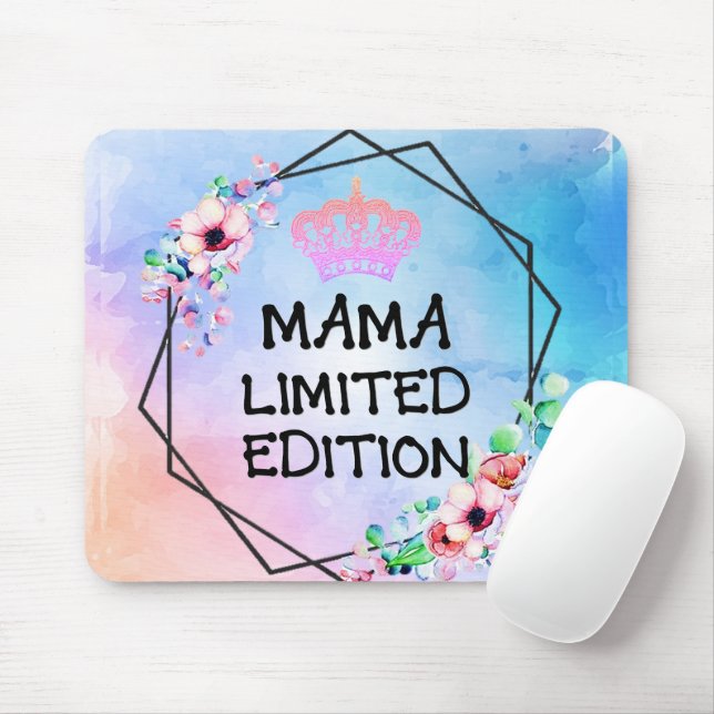 Mousepad MAMA EDIÇÃO LIMITADA - Rato Pastel & Coroa (Com mouse)