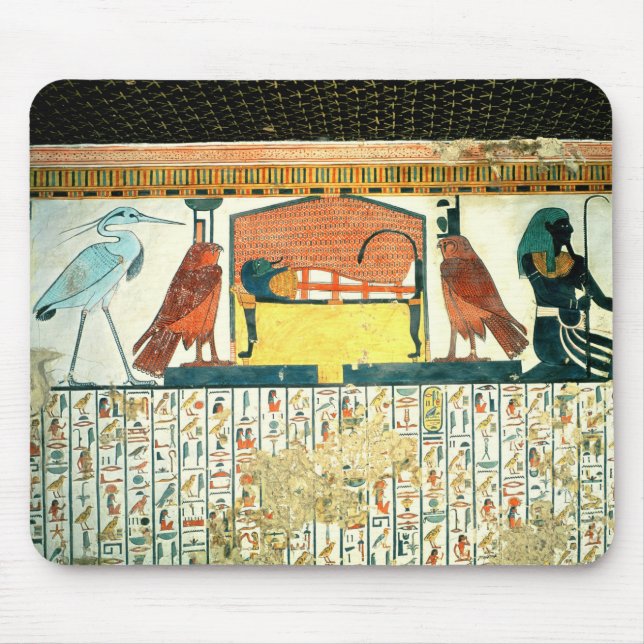 Mousepad Mamã em uma cama fúnebre com várias divindades (Frente)