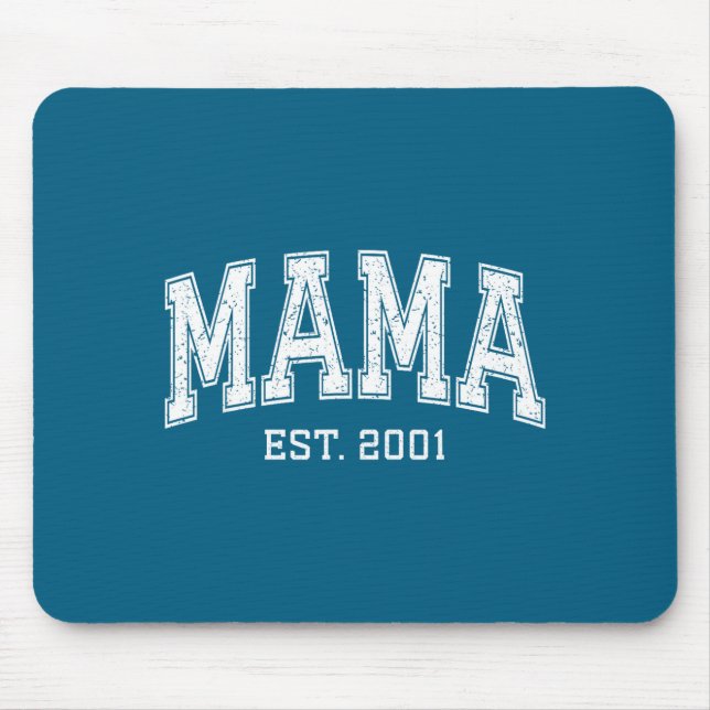 Mousepad Mama Est 2001 Mom D Mothers Day Ized  (Frente)