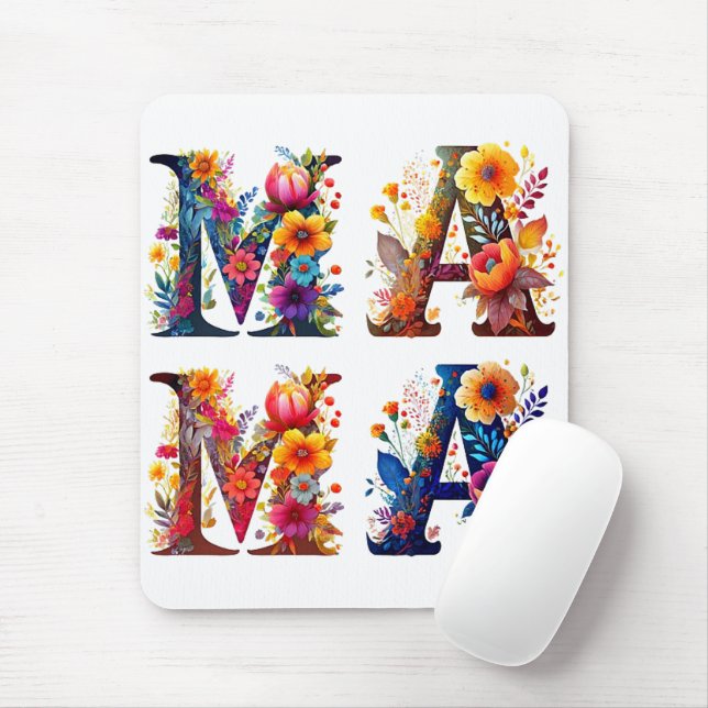 Mousepad MAMA Floral (Com mouse)