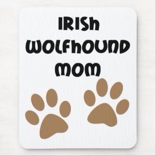 Mousepad Mamã grande do Wolfhound irlandês das patas