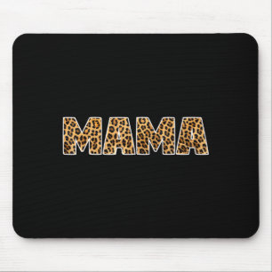 Mousepad Mama leopardo palavra engraçado dia das mães