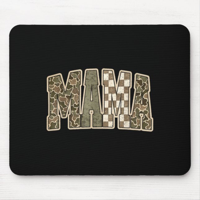 Mousepad Mama mamãe feliz dia das mães vida de mãe retrô (Frente)