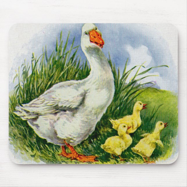 Mousepad Mama pato e pato dos anos 30 (Frente)