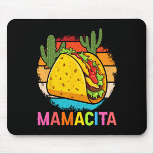 Mousepad Mamacita Funny Taco Cactus Cinco De Mayo Fiesta Ou