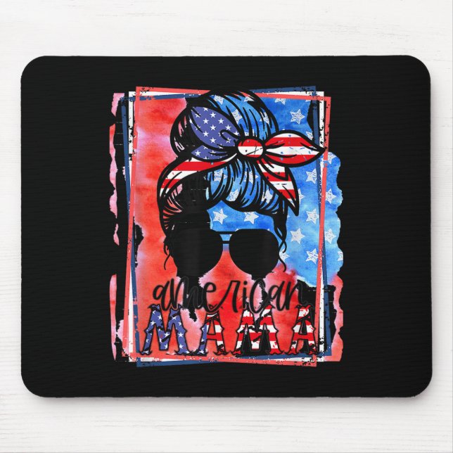 Mousepad Mamãe Americana - Quarto De Julho - Dia Memorial - (Frente)