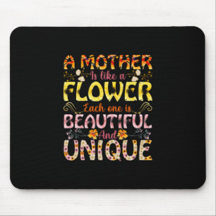 Mousepad Mamãe Arte Uma Mãe É Como Uma Flor