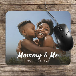 Mousepad Mamãe de Fotografia Minimalista Simples e Eu