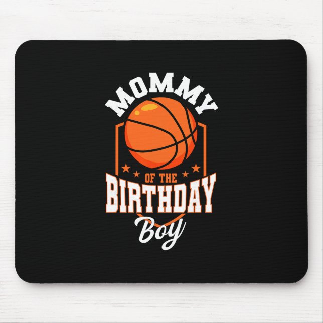 Mousepad Mamãe do Menino de Aniversário Tema Sketll Festa d (Frente)