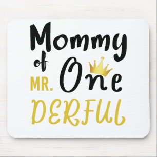 Mousepad Mamãe do Sr. Onederful 1ª Camiseta One-Derful