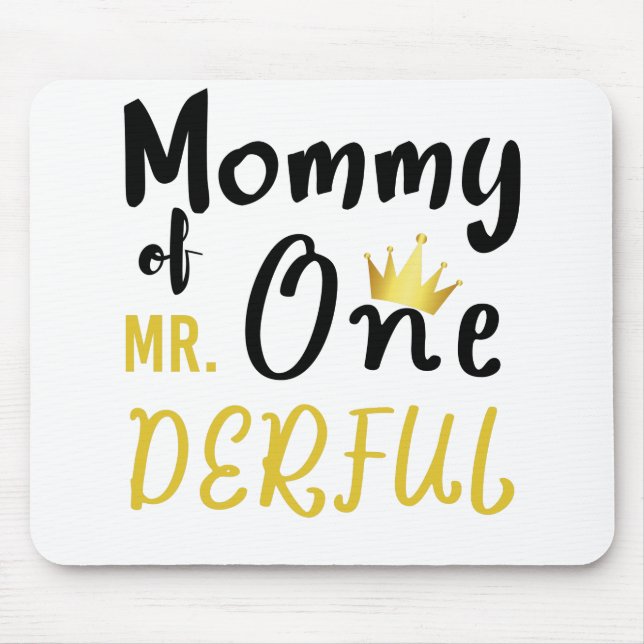 Mousepad Mamãe do Sr. Onemagnificy 1rua, T-Shirt Derful (Frente)