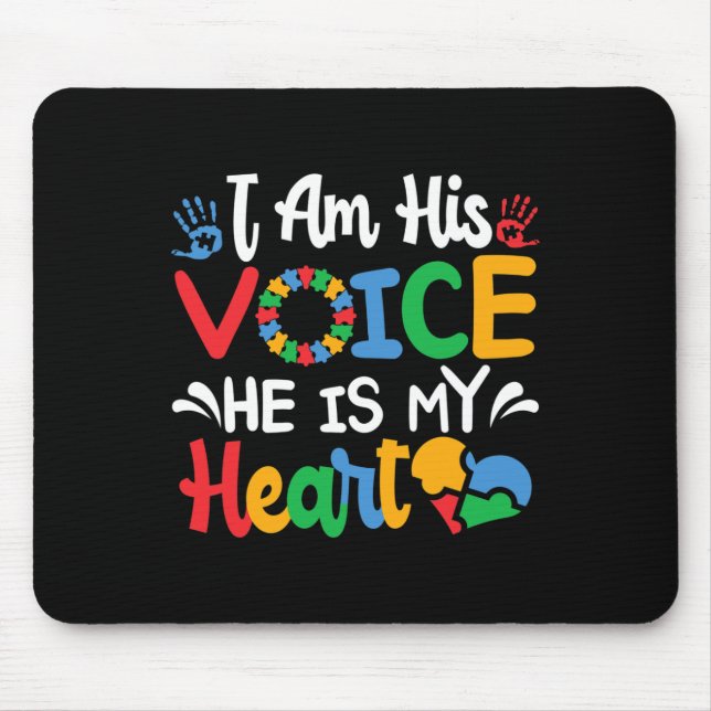 Mousepad Mamãe Mãe Autista Mês de Conscientização do Autism (Frente)