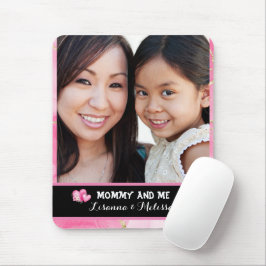 Mousepad Mamãe rosa-branca e foto minha