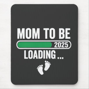 Mousepad Mamãe vai carregar 2025 gravidez mamãe Ano Novo