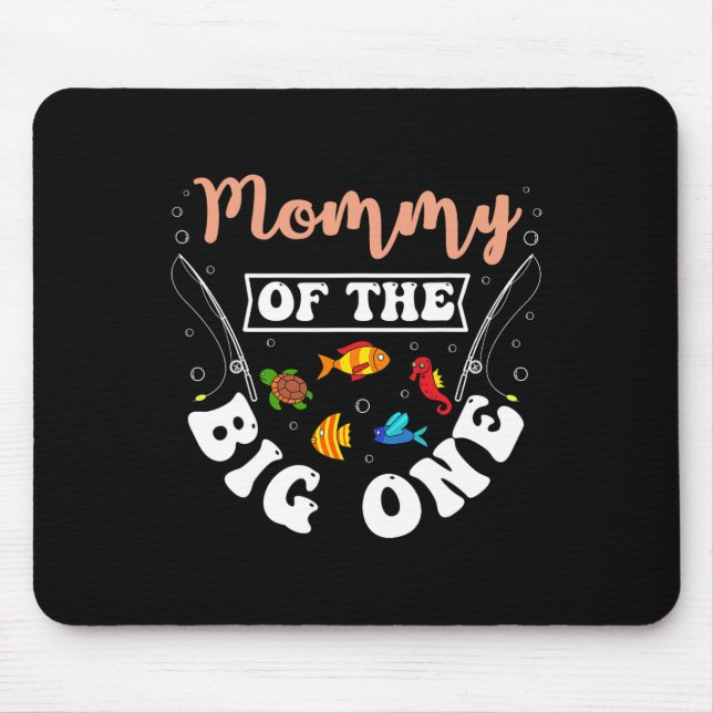 Mousepad Mamães Da Grande Festa de aniversário De Pesca C (Frente)