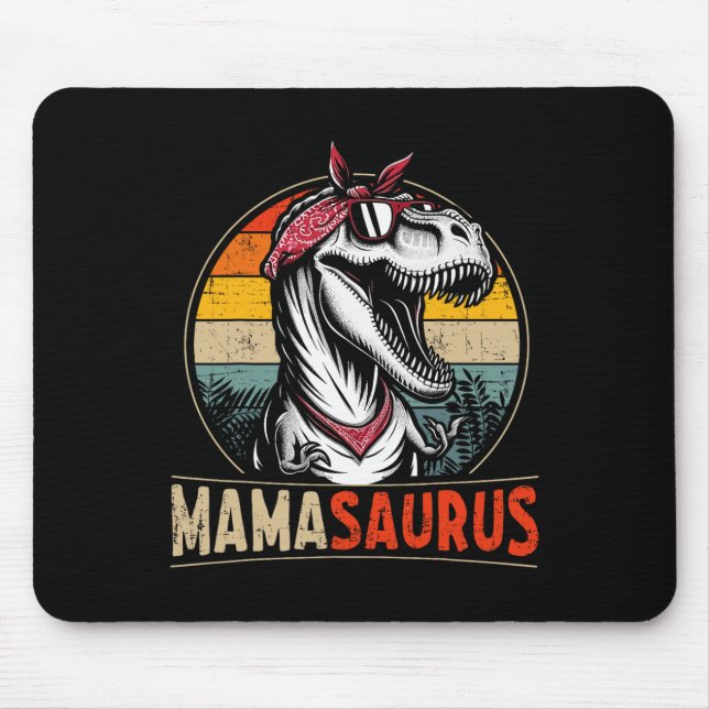 Mousepad Mamasaurus Dinossauro Mãe Para o Dia das Mães Nata (Frente)