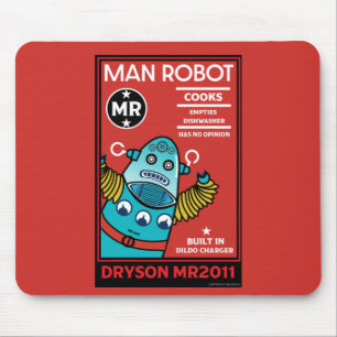 Mousepad Man Robot O Homem Perfeito