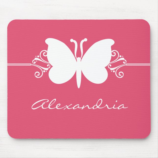 Mousepad Mancal-borboleta-magenta (Frente)