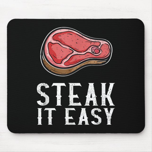 Mousepad Manchar Fácil E Engraçado Barbecue Carne Fumante P (Frente)