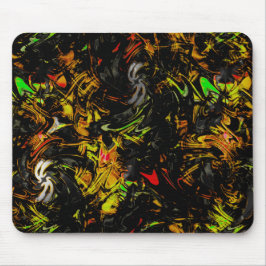 Mousepad Manchas coloridas brilhantes envoltas por preto es