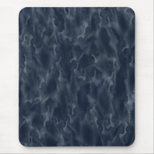 Mousepad Manchas de Aquarela Abstratas Azul-Marinho Elegant