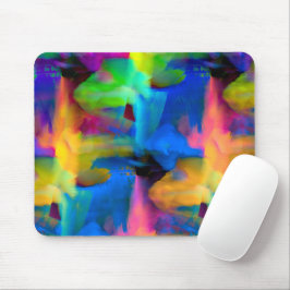 Mousepad Manchas digitais muito coloridas de pincel