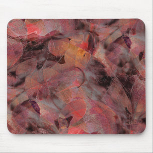 Mousepad Manchas em tons vermelhos sobre fundo cinzento de