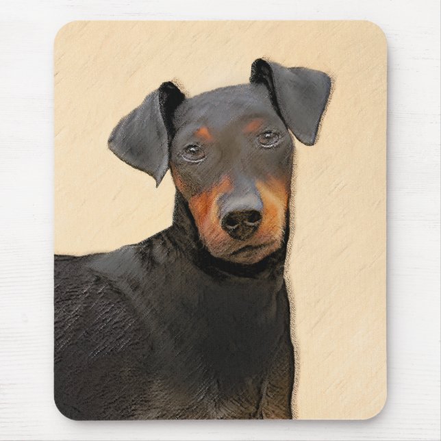 Mousepad Manchester Terrier Pintura Original (Frente)