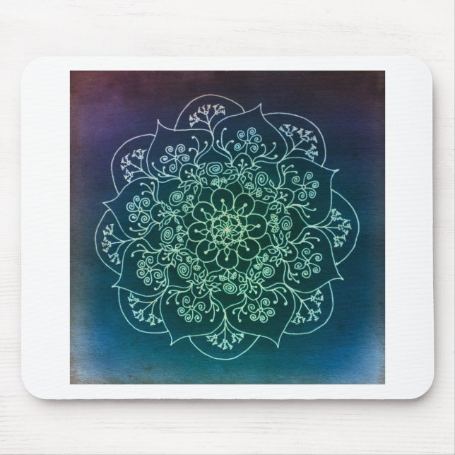 Mousepad Mandala abençoada da chuva (Frente)