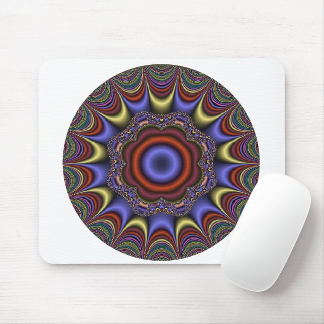Mousepad Mandala Abstrato (Com mouse)