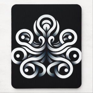 Mousepad Mandala Abstrato Geométrico Sagrado Zen Minimalist