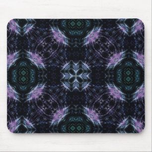 Mousepad Mandala da Galáxia Neon com Brilho Futurista