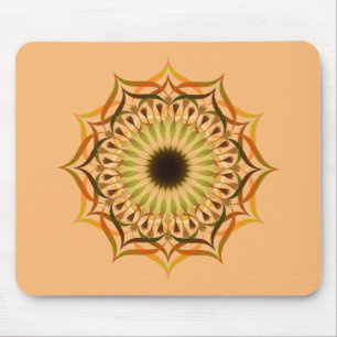 Mousepad Mandala Damask Lotus Flower Yoga Art Elegante