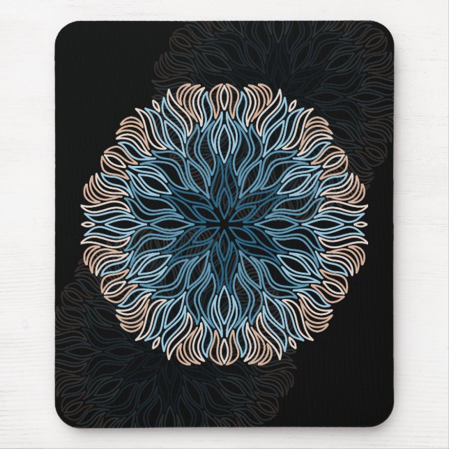 Mousepad Mandala de Areia e Mar  (Frente)
