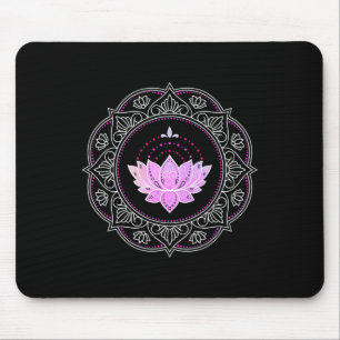 Mousepad Mandala de Flor de Lótus Yoga Design Flor de Lótus