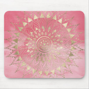 Mousepad Mandala de ouro moderno