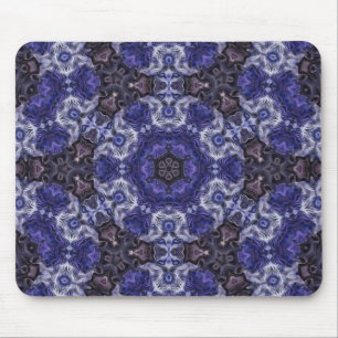 Mousepad Mandala de Redemoinho Índigo Profundo com Padrões 