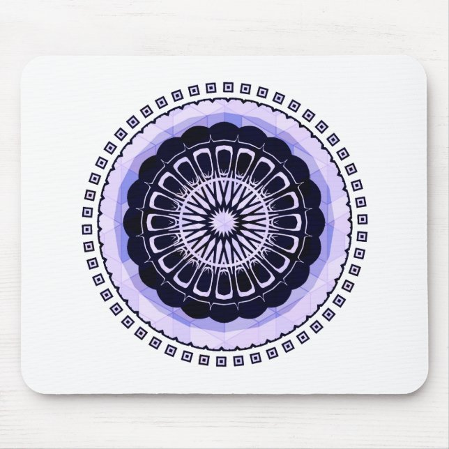 Mousepad Mandala design circular (Frente)
