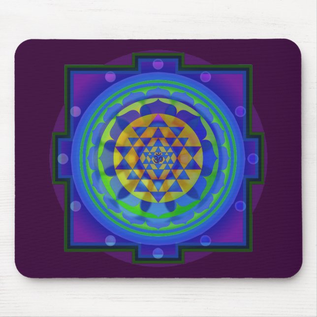 Mousepad Mandala do OM (AUM) Yantra (Frente)