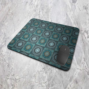 Mousepad Mandala dos olhos psicodélicos guiados persa