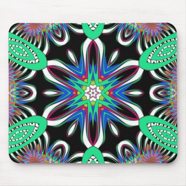 Mousepad Mandala Flor Elétrica (Frente)
