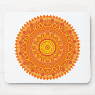Mousepad mandala indiana Laranja