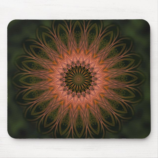 Mousepad Mandala Lace Forma Cores Natureza (Frente)