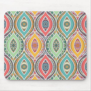 Mousepad Mandala marroquina de etnia colorida
