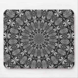 Mousepad Mandala monocromática