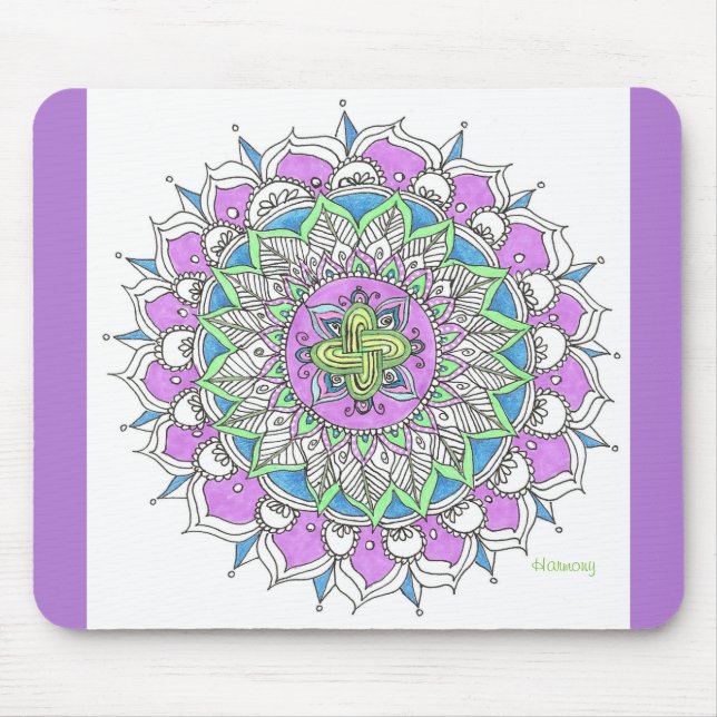 Mousepad Mandala na harmonia (Frente)