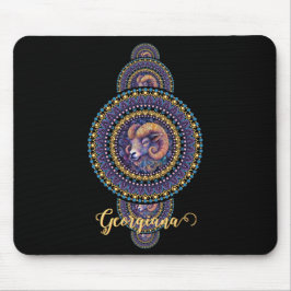 Mousepad Mandala Ornamental de Leigos Brancos Personalizado