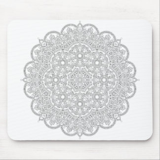 Mousepad Mandala Preta e Branca - Você Pode Colorir