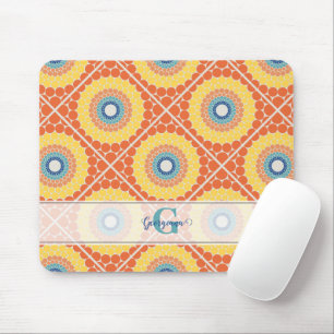 Mousepad Mandala Radiante de Verão Egeu Personalizado