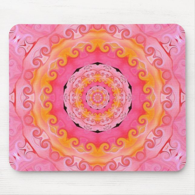 Mousepad Mandala rosa (Frente)